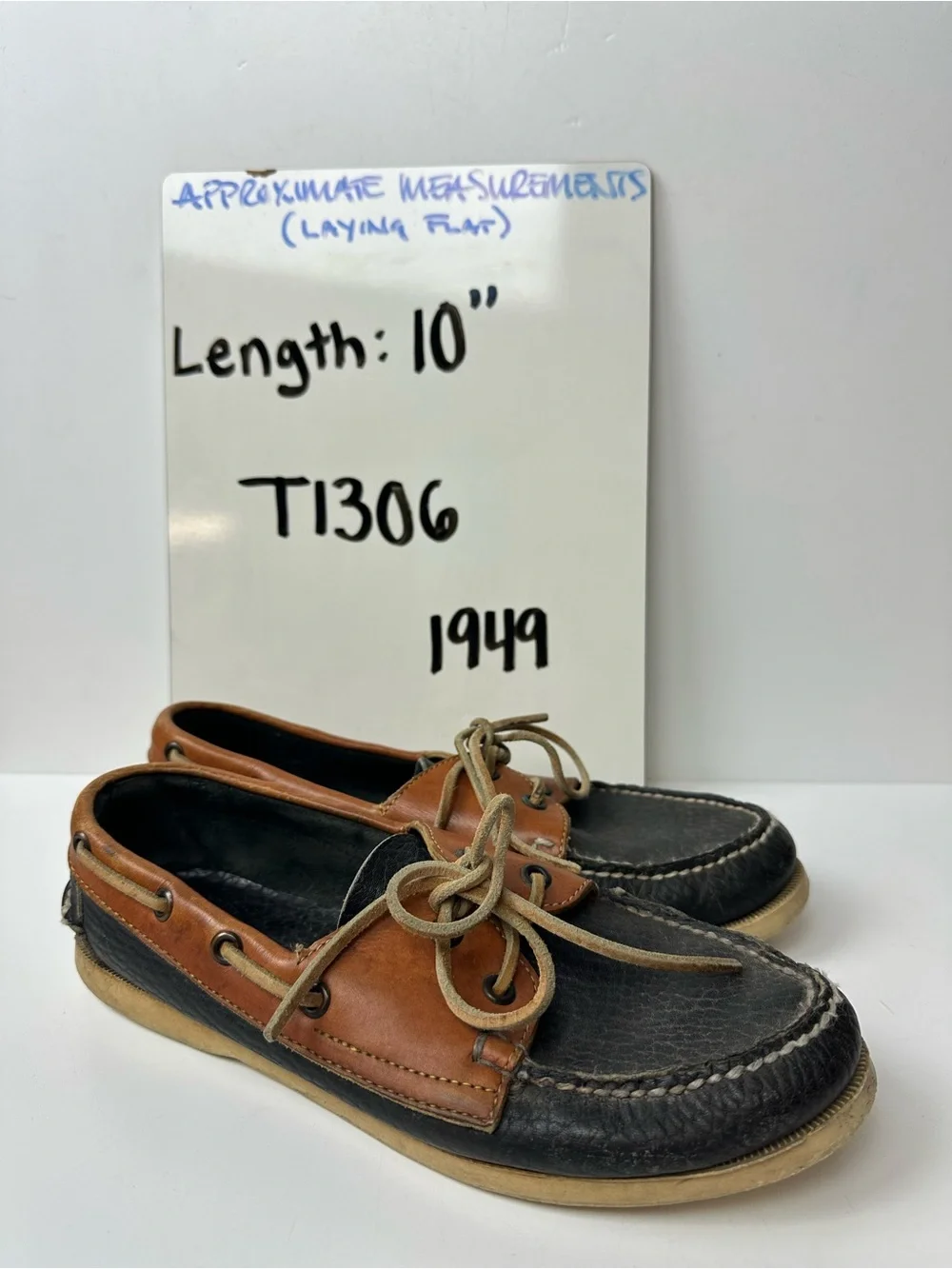 Dooney & Bourke Black and Brown Leather Men’s Boat Shoes